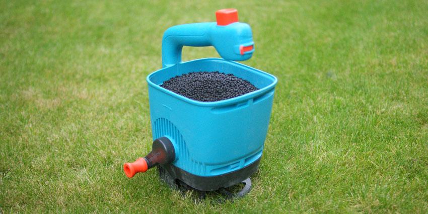 Best Organic lawn Feed in blue container