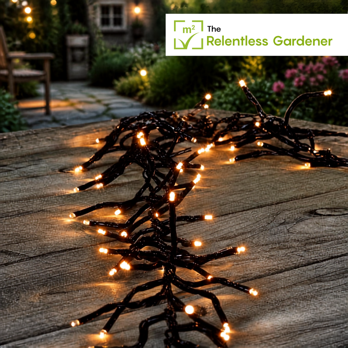 Outdoor Garden Christmas Cluster Lights for House - 6m, 10m, 12m, 16m